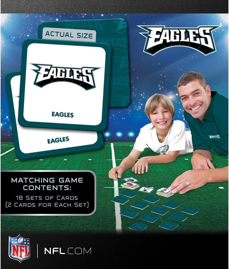 Master Pieces Sports Games - Philadelphia Eagles NFL Matching Game - Game for Kids and Family - Laugh and Learn - Image 4