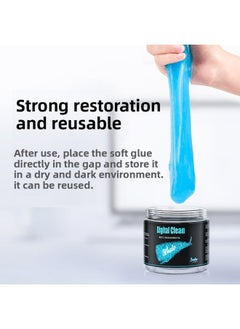 General Keyboard Cleaning Mud Soft Glue Mud Computer Mechanical Keyboard Cleaning Artifact Laptop Mobile Phone Dust Cleaning Tool-Color:4-pack 【200g/can】 Keyboard/digital Equipment Cleaning  - Image 2