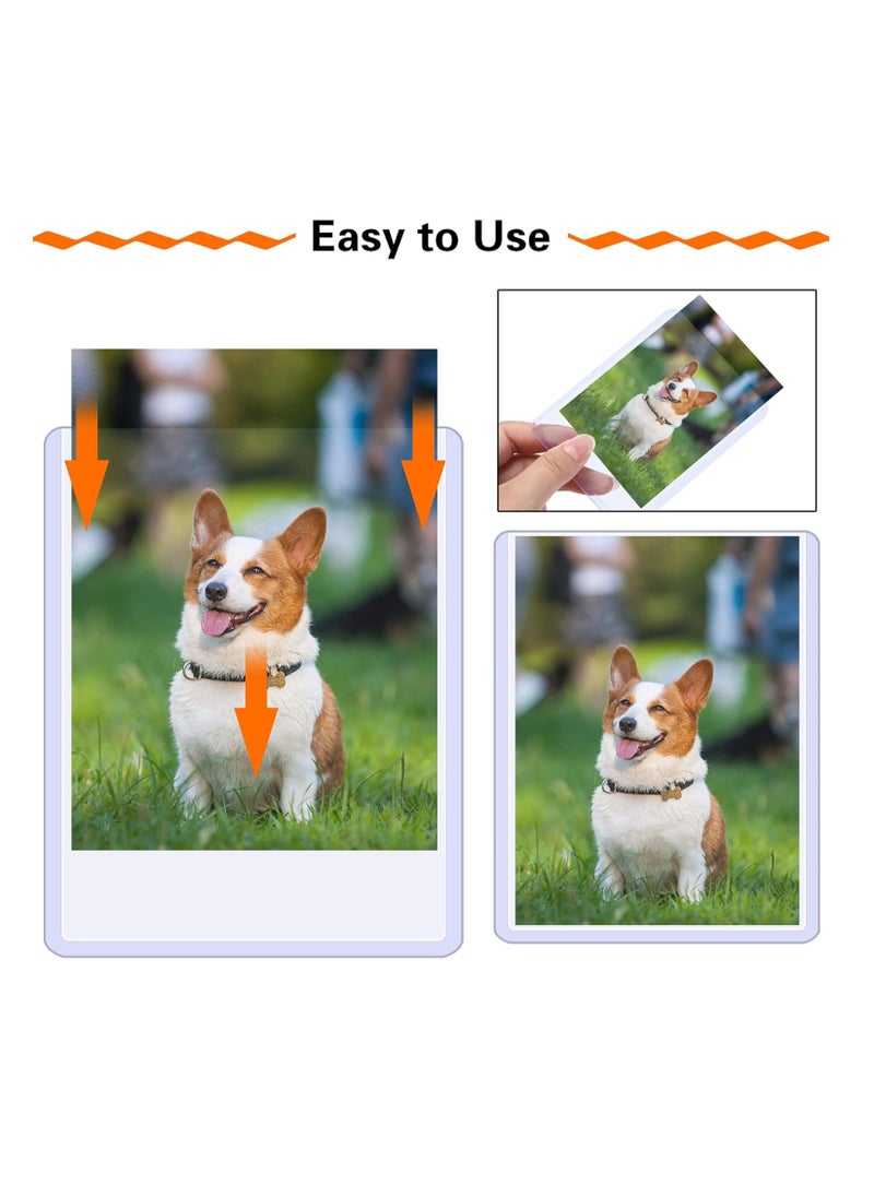Fanski - 50PCS Card Sleeves Hard Plastic for Baseball Protective Holder Trading Cards,Sports Cards 3 x 4 Inch Clear - Image 1