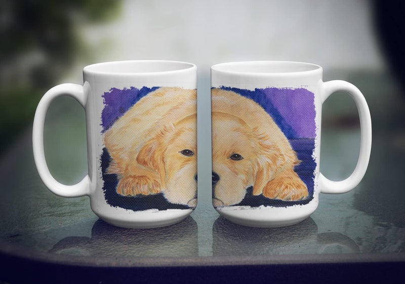 Caroline's Treasures SS8212CM15 Golden Retriever Dishwasher Safe Microwavable Ceramic Coffee Mug 15 ounce, 15 ounce, multicolor - Image 3