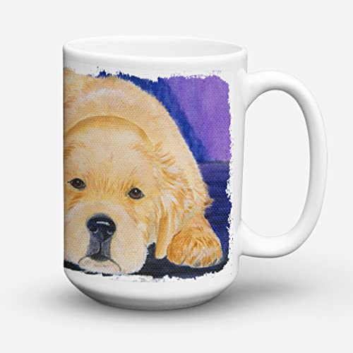 Caroline's Treasures SS8212CM15 Golden Retriever Dishwasher Safe Microwavable Ceramic Coffee Mug 15 ounce, 15 ounce, multicolor - Image 2
