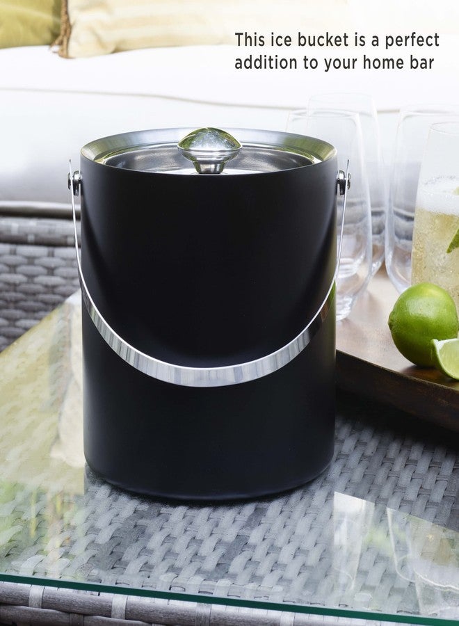 Houdini Double Wall Matte Black Stainless Steel Ice Bucket - Image 4