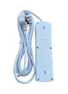 Generic 5M Power Strip Multi Extension Cord 3-Way 5 Meter,3-Outlets Extra Long Cable ,Power Socket Extension For Home,Office,Kitchen and Travel (White) ((5Meter)) ((Multi))  - Image 4