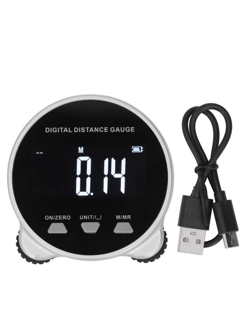 شريط قياس رقمي مع شاشة LCD، 656 قدم دقة عالية مسطرة إلكترونية قابلة للدحرجة، أداة قياس طول المسطرة الإلكترونية للأشكال العادية والموحية - Image 4