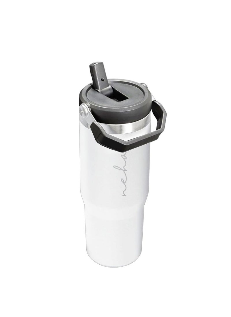 Nutcase Nutcase Personalized Tumbler Bottle with Straw Double Wall Vacuum Bottle with Handle 900ml  - Image 5