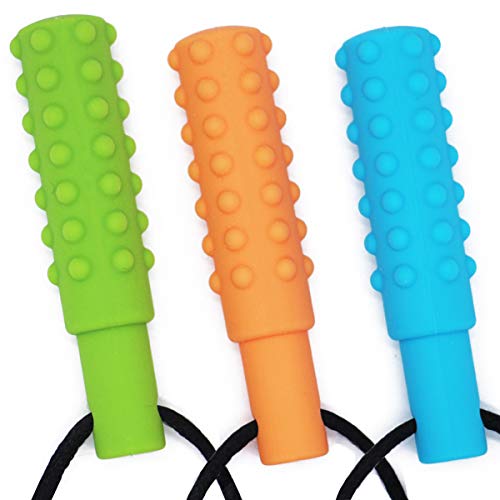 QUALEAP AMBER Xtra Tough (XT) Sensory Chew Necklace (3 Pack) - Sensory Oral Motor Aids Teether Toys for Autism, ADHD, Baby Nursing or Special Needs- Designed for Moderate & Aggressive Chewer - Image 3