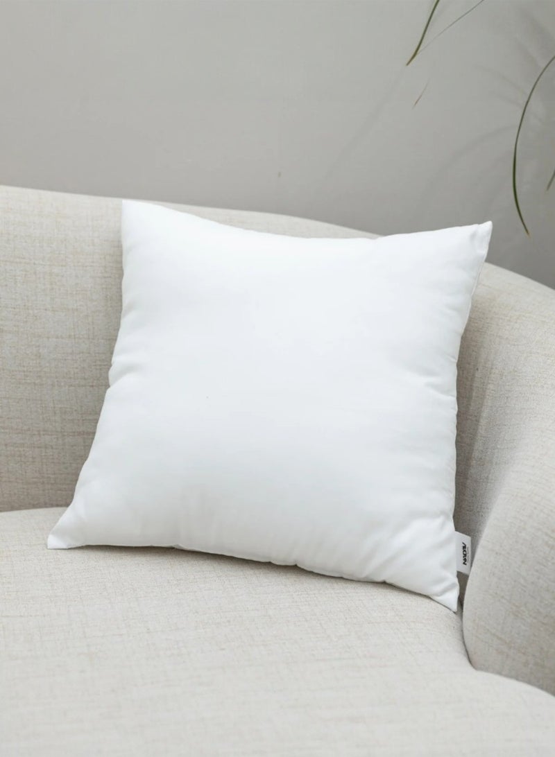 Square Cushion Insert – White Filling – 45 × 45 cm