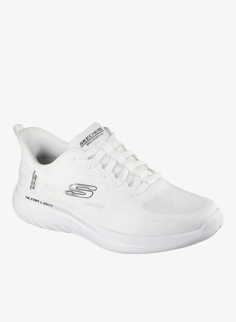 SKECHERS Men's Logo Detail Sports Shoes With Lace-Up Closure - Bounder 2.0