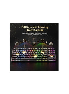 ريدراجون لوحة مفاتيح الألعاب الميكانيكية Redragon K552-Rgb Kumara Rgb LED Backlit (أسود)  - Image 4