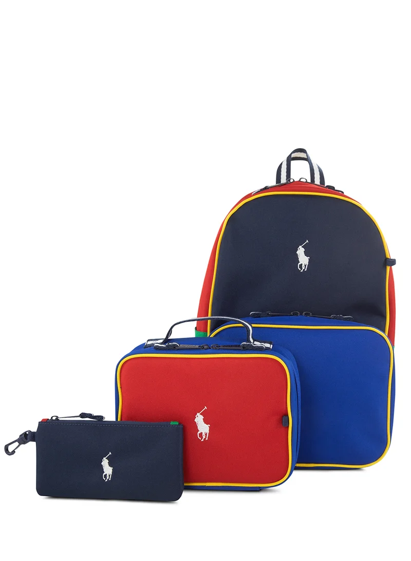 بولو رالف لورين Color Block Combo Backpack Set