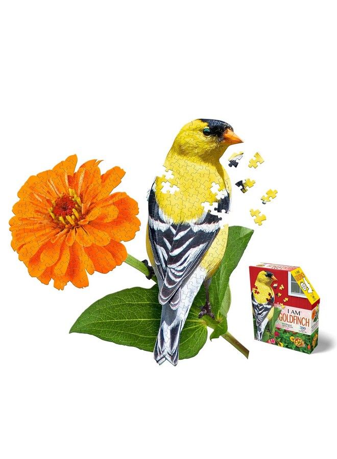 Madd Capp Madd Capp Goldfinch 300 Piece Jigsaw Puzzle For Ages 10 And Up 6018 Unique Shaped Border Challenging Random Cut Deluxe Five Sided Box Fits On Bookshelf Includes Educational Madd Capp Fun Facts  - Image 2