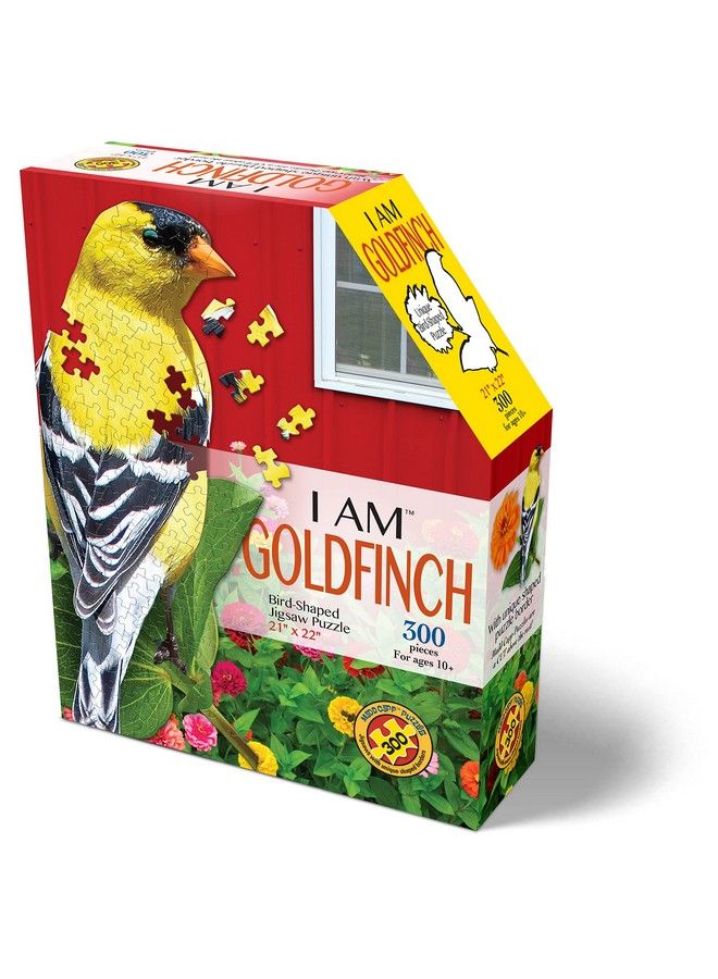 Madd Capp Madd Capp Goldfinch 300 Piece Jigsaw Puzzle For Ages 10 And Up 6018 Unique Shaped Border Challenging Random Cut Deluxe Five Sided Box Fits On Bookshelf Includes Educational Madd Capp Fun Facts  - Image 3
