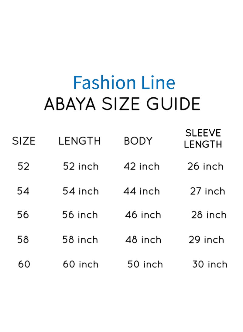 فاشون لاين عباية مفتوحة بنقشة نقطة الفراخ بياقة على شكل حرف - Image 5