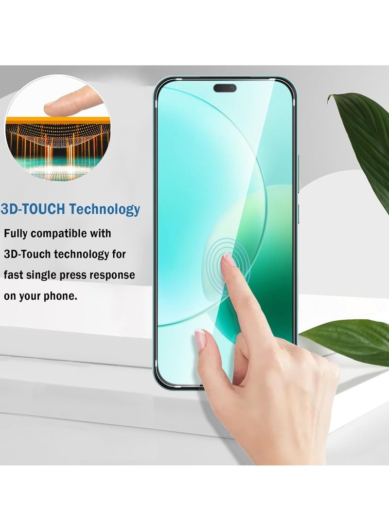 2 Pack Compatible with Honor 400 lite Screen Protector,Full Coverage 9H Tempered Glass Film,HD Clear Scratch Resistant,Bubble-Free for Honor 400 lite Screen Protector - Image 3