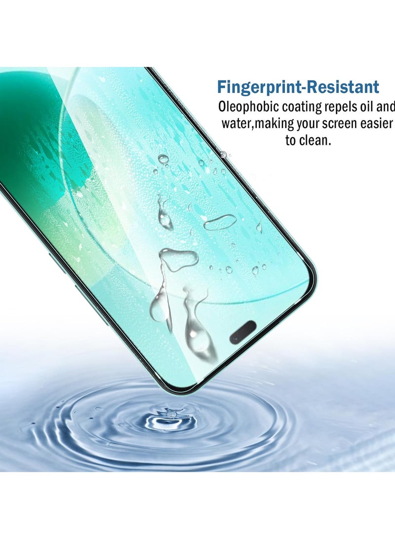 2 Pack Compatible with Honor 400 lite Screen Protector,Full Coverage 9H Tempered Glass Film,HD Clear Scratch Resistant,Bubble-Free for Honor 400 lite Screen Protector - Image 4