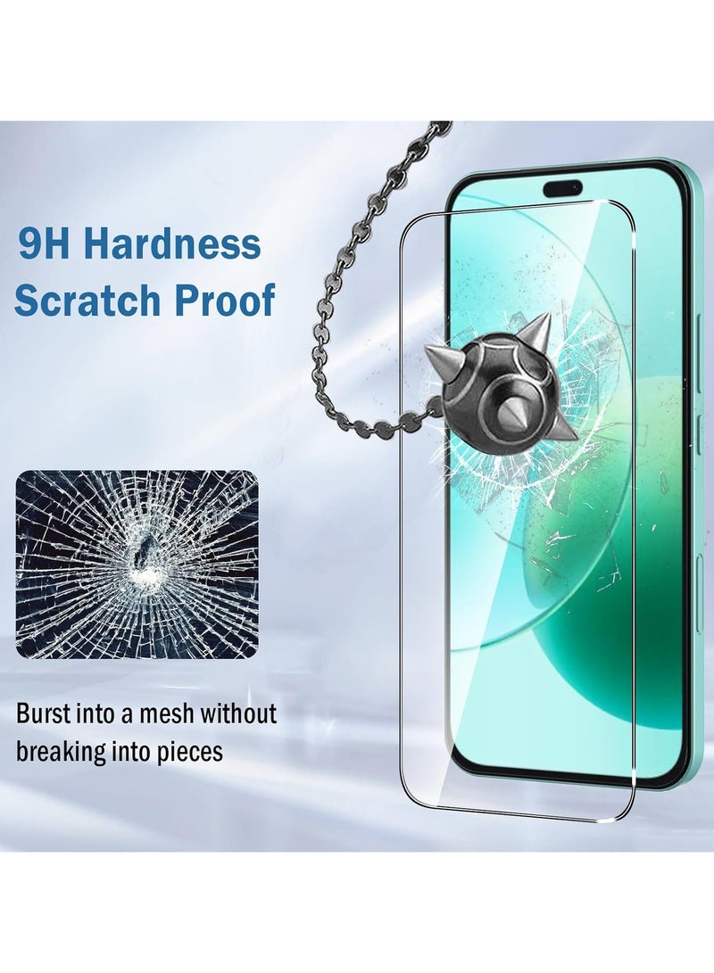 2 Pack Compatible with Honor 400 lite Screen Protector,Full Coverage 9H Tempered Glass Film,HD Clear Scratch Resistant,Bubble-Free for Honor 400 lite Screen Protector - Image 2