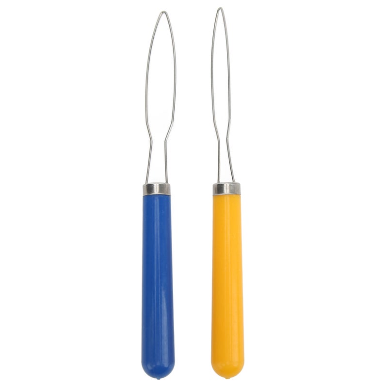 2PCS Button Hook Multi Color Mix Button Hook Helper Portable Button Hook Tool for Sewing Tailoring - Image 1