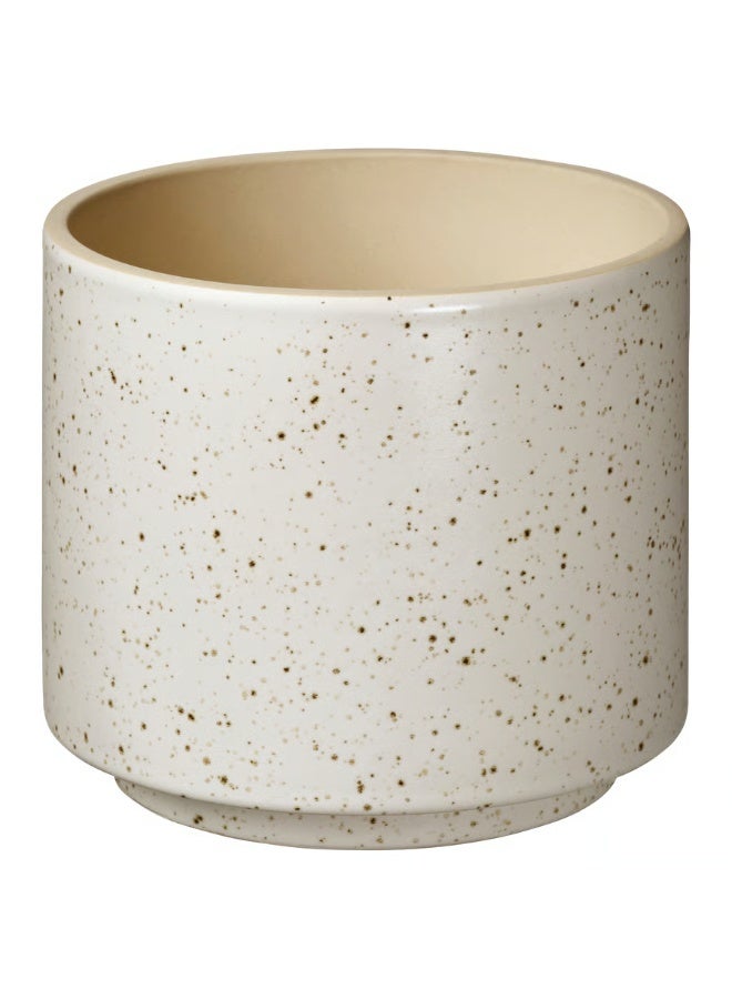 Beige Plant Pot – Indoor & Outdoor Decorative Flower Pot, Durable and Stylish, 12 cm Diameter - Image 1