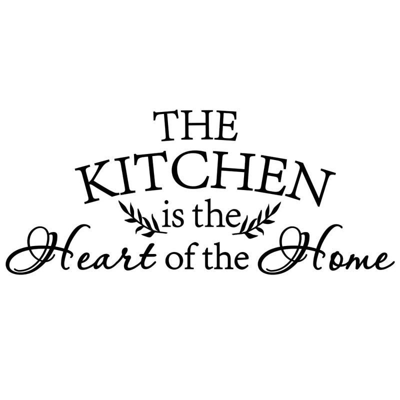 The Kitchen is The Heart of The Home Vinyl Wall Decal Art Letters Art Mural Home Dcor