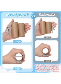 Henoyso 100 Packs Cardboard Tubes For Craft 1.57 X 3.74 Christmas Cardboard House Toilet Paper Rolls Thanksgiving Craft Cardboard Paper Tubes Supplies For Kid Diy(Brown)  - Image 3