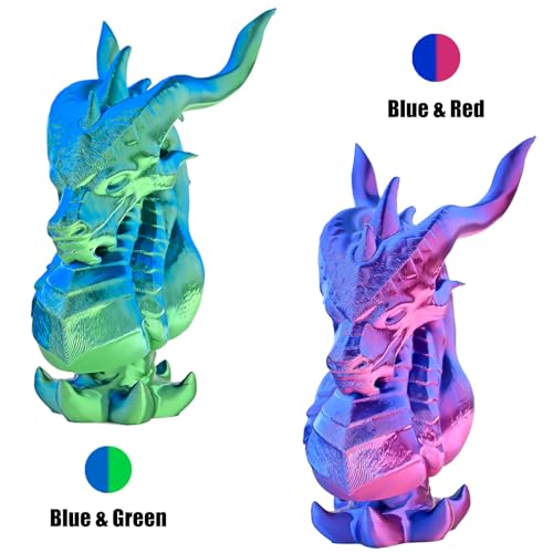 OVVNYXE OVV3D حزمة خيوط الطابعة ثلاثية الأبعاد، خيط PLA بقطر 1.75 مم+/- 0.02 مم، 4 عبوات من خيوط PLA متعددة الألوان وثلاثية الألوان للتعايش الحريري، خيط PLA قوس قزح للطباعة ثلاثية الأبعاد، 4 بكرات × 200 جرام - Image 3