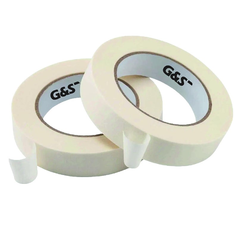 Masking Tape for Carpenters & Painters rolls of (Width- 25mm x 20 meter in length), Easy to Tear, 1st choice for Carpenter, Labelling and Painting. Leaves no residue (2)