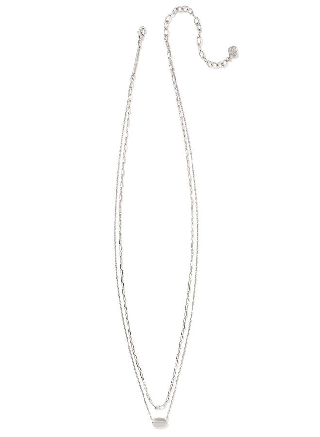 Kendra Scott Brooke Multistrand Necklace Rhodium One Size - Image 2