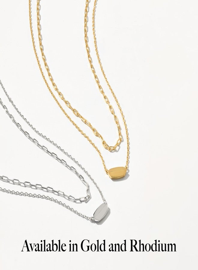 Kendra Scott Brooke Multistrand Necklace Rhodium One Size - Image 3