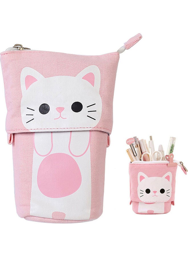 نيبمينينت مقلمة بتصميم كرتوني على شكل قطة وردي/ أبيض - Image 2