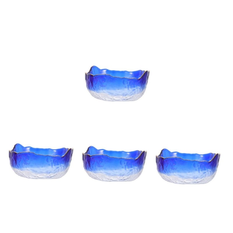 Angoily 4pcs Glass Nail Soak Bowl Gradient Design for Manicure Soaking Nail Art and for Home Use - Image 1