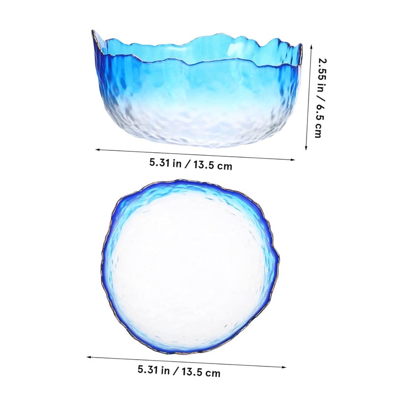 Angoily 4pcs Glass Nail Soak Bowl Gradient Design for Manicure Soaking Nail Art and for Home Use - Image 2