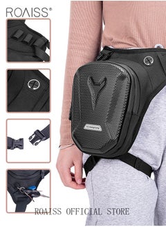 roaiss Unisex Multifunctional Cycling Waist Bag Leg Bag with External Hardshell Waterproof and Durable Compartments for Scientific Storage Reflective Design for Nighttime Visibility Ideal for Outdoor Sports  - Image 4