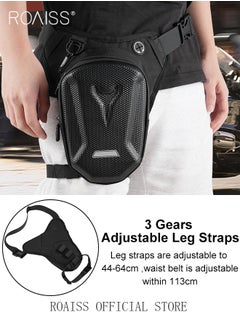 roaiss Unisex Multifunctional Cycling Waist Bag Leg Bag with External Hardshell Waterproof and Durable Compartments for Scientific Storage Reflective Design for Nighttime Visibility Ideal for Outdoor Sports  - Image 5