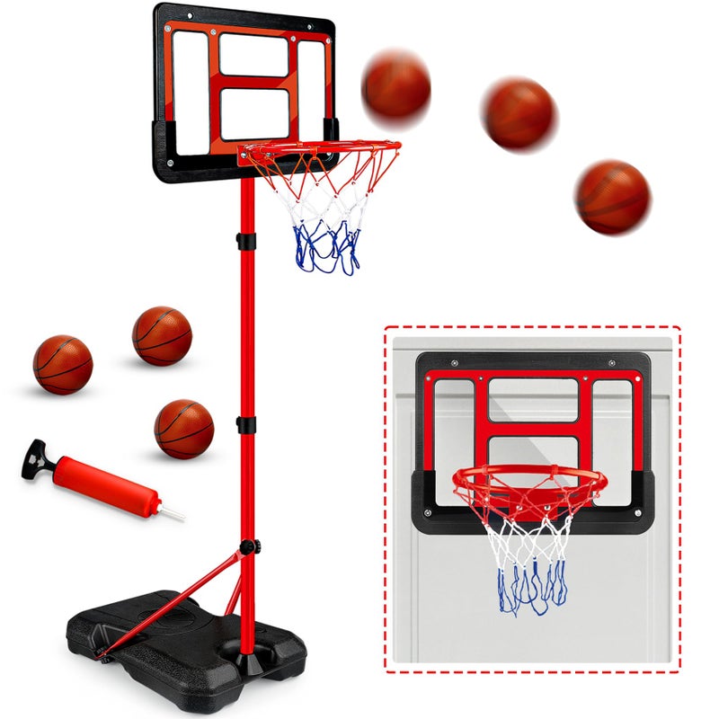 GMAOPHY Kids Basketball Hoop with Stand Adjustable Basketball Set Toddler Basketball Toys for Boys Age 3 4 5 6 7 8 Indoor Outdoor Backyard Sport Game Gifts - Image 2