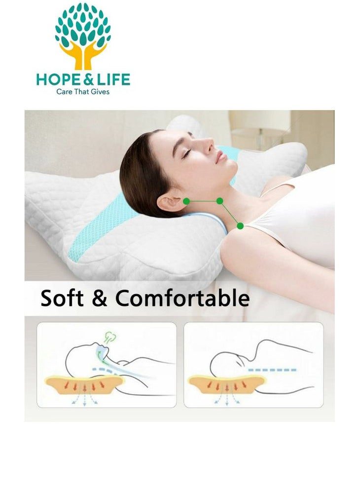 Hope And Life - Neck Circumference Support Pillow Works To Relax Muscles And Reduce Their Pain, 61*37*14 cm - Image 1