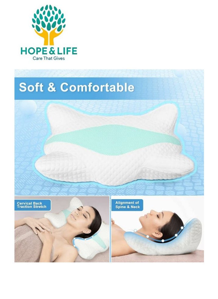 Hope And Life - Neck Circumference Support Pillow Works To Relax Muscles And Reduce Their Pain, 61*37*14 cm - Image 1