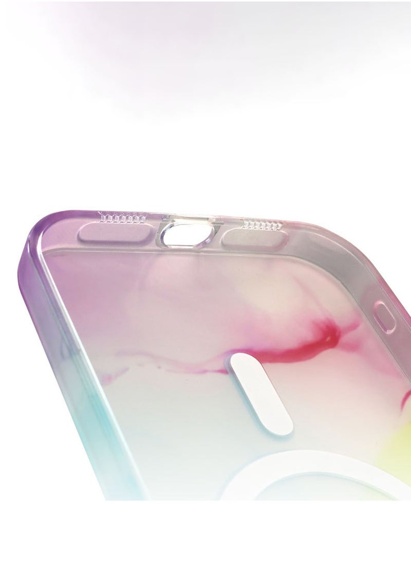 Generic - Translucent Magnetic MagSafe Slim Protective Case Anti-Scratch, Ultra Slim, Supports Magnetic Wireless Charging Compatible with iPhone 14 Pro Max 6.7inch (Pink) - Image 1