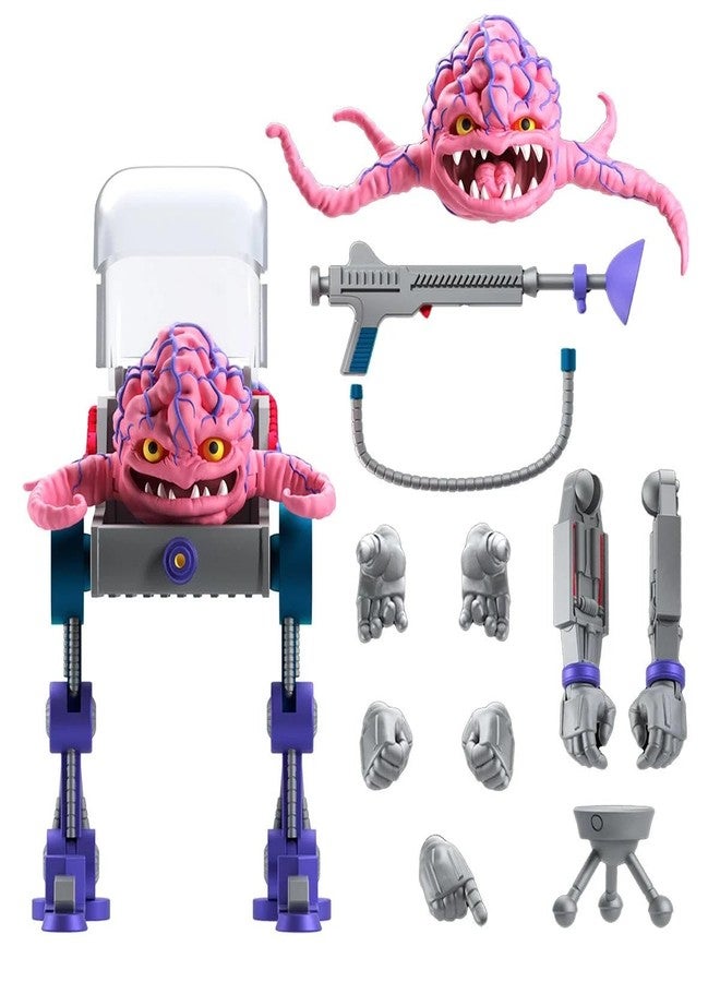 Super7 ULTIMATES! Teenage Mutant Ninja Turtles Krang - 7" TMNT Action Figure with Accessories Classic Cartoon Collectibles and Retro Toys - Image 3