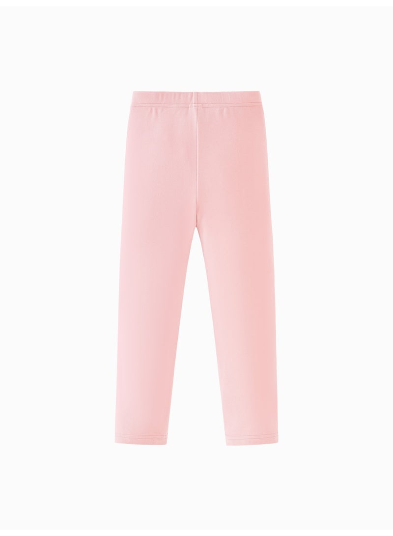 mini bala Girls' Kid Soft Stretch Leggings, Comfortable, Breathable, Elastic Waist, Full Length, Casual Daily Wear Children's Tights - Image 2