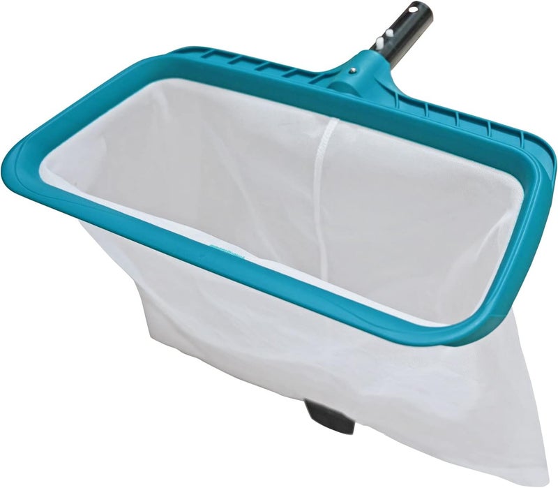POOLWHALE Professional Pool Skimmer Net, Heavy Duty Swimming Leaf Rake Cleaning Tool with Deep Fine Nylon Mesh Net Bag - Fast Cleaning,Easy Scoop Edge,Debris Pickup Removal (No Pole) - Image 1