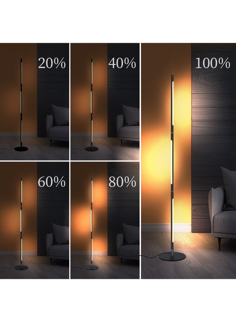 Floor Lamp LED Modern Standing Reading Light, Height 3 Levels & Rotatable, 3 Color & Stepless Brightness Dimmer for Living Room Corner Lamp, Office Task Light  - Image 4