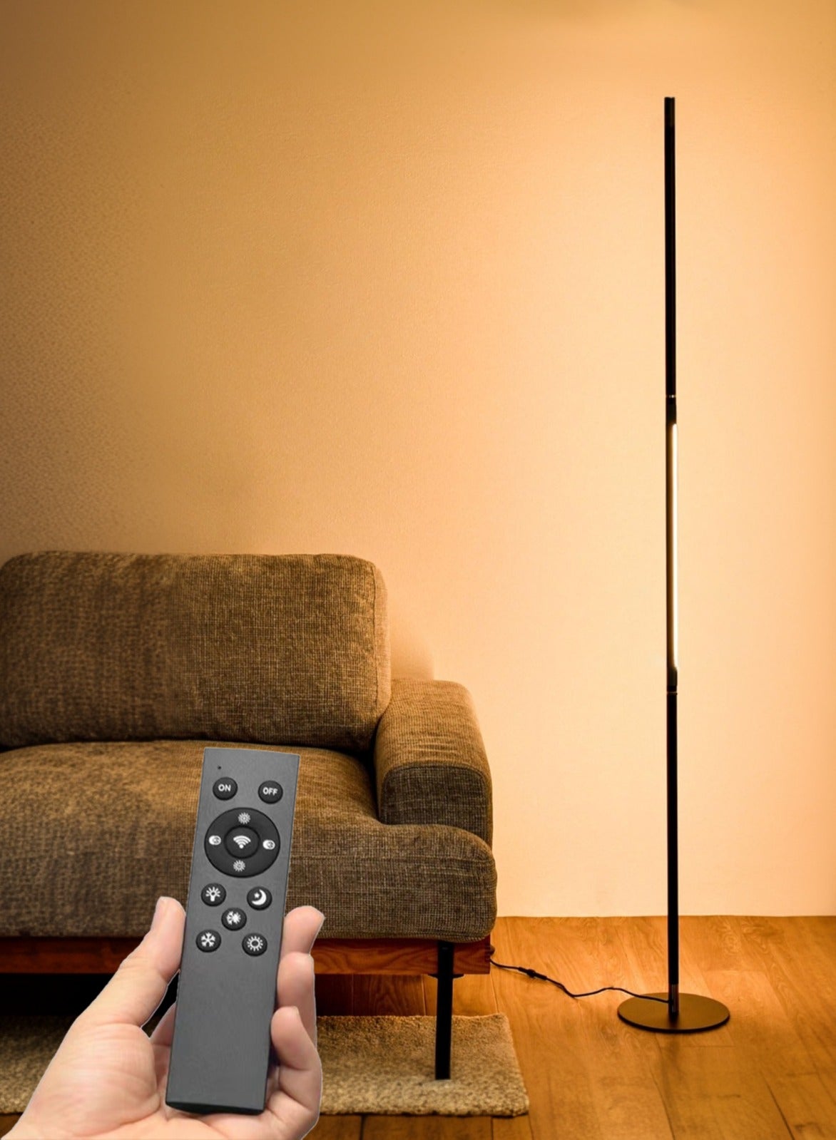 مصباح أرضي مع جهاز تحكم عن بعد، مصباح زاوية درجة ح...