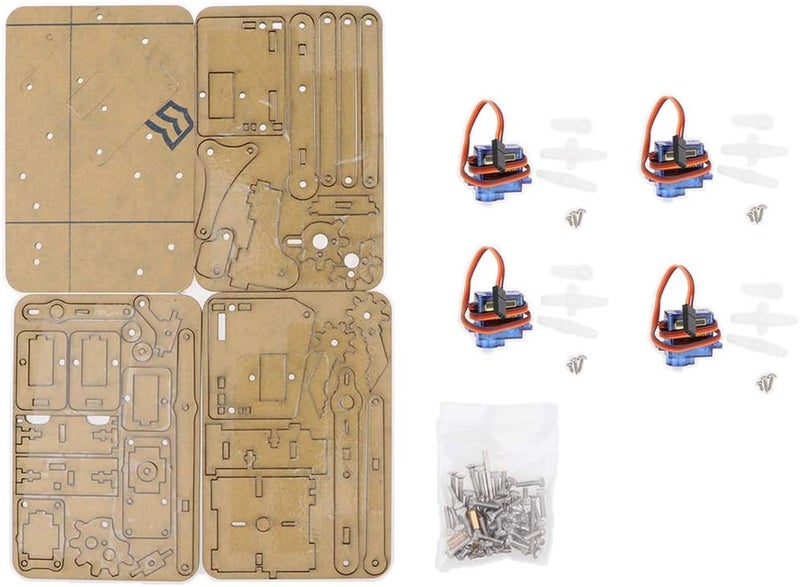 klarako 4-Dof Tank Robot Chassis & Mechanical Arm for , DIY Assembled Robotic Arm Kit for Kids & Adults - Image 4