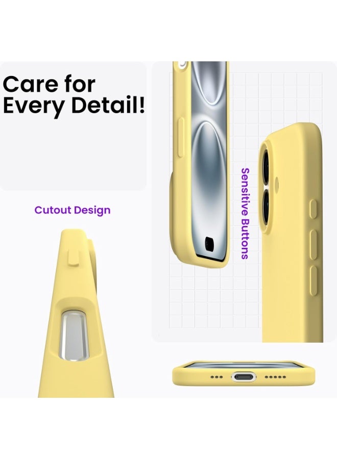 Case for iPhone 17 Soft Liquid Silicone Gel Case Full Body Shockproof Protection Matte Finish Cover Soft Microfiber Lining Cushion Slim Back Case for iPhone 17 - Image 5