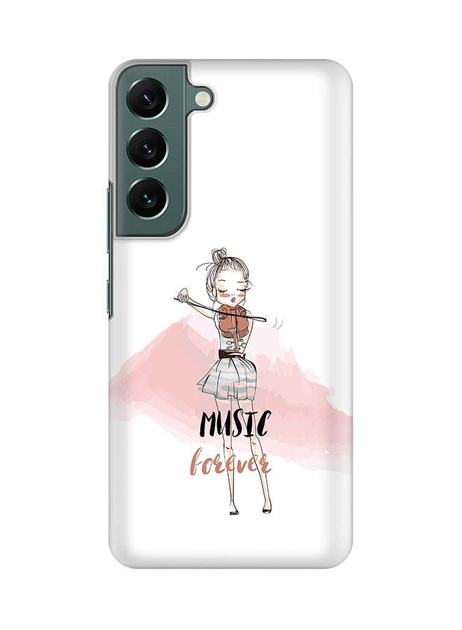 Stylizedd Case for Samsung Galaxy S22+ 5G Slim Snap Classic Series Shield Matte Finish Print - Music Forever - Image 1