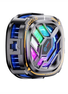 X79A Mobile Phone Cooling Fan 3 Gears Three Speed Modes Game Phone Cooler Silent Radiator RGB Lights Adjustable Portable Heat Sink Semiconductor USB Phone Radiator For All Smartphones