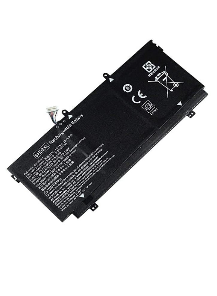 زيكسين بطارية SH03XL 859356-855 لأجهزة HP Spectre X360 13-AC0XX 13-W0XX 13T-AC000 13T-W000 13-AC033DX AC023DX AC052NA AC002NA AC092MS 13-W013DX W023DX W025ND W010ND SH03057XL 859026-421 TPN-Q178 - Image 3