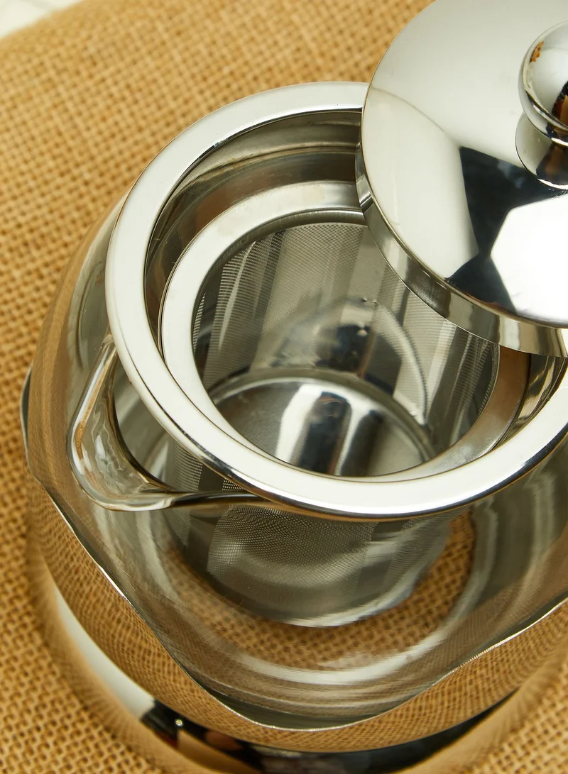 Premier Stainless Steel Glass Teapot 750Ml