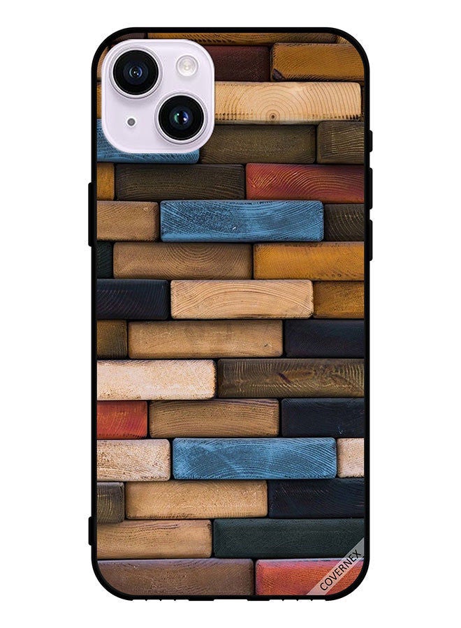 Covernex Protective Case Cover For Apple iPhone 14 Wooden Wall - Image 1