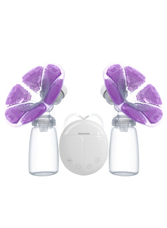 Electric Breast Pump Breast Milk Bilateral Breast Suction Large Silent Milking Machine Automatic Massage Postpartum Portable Breast Pump